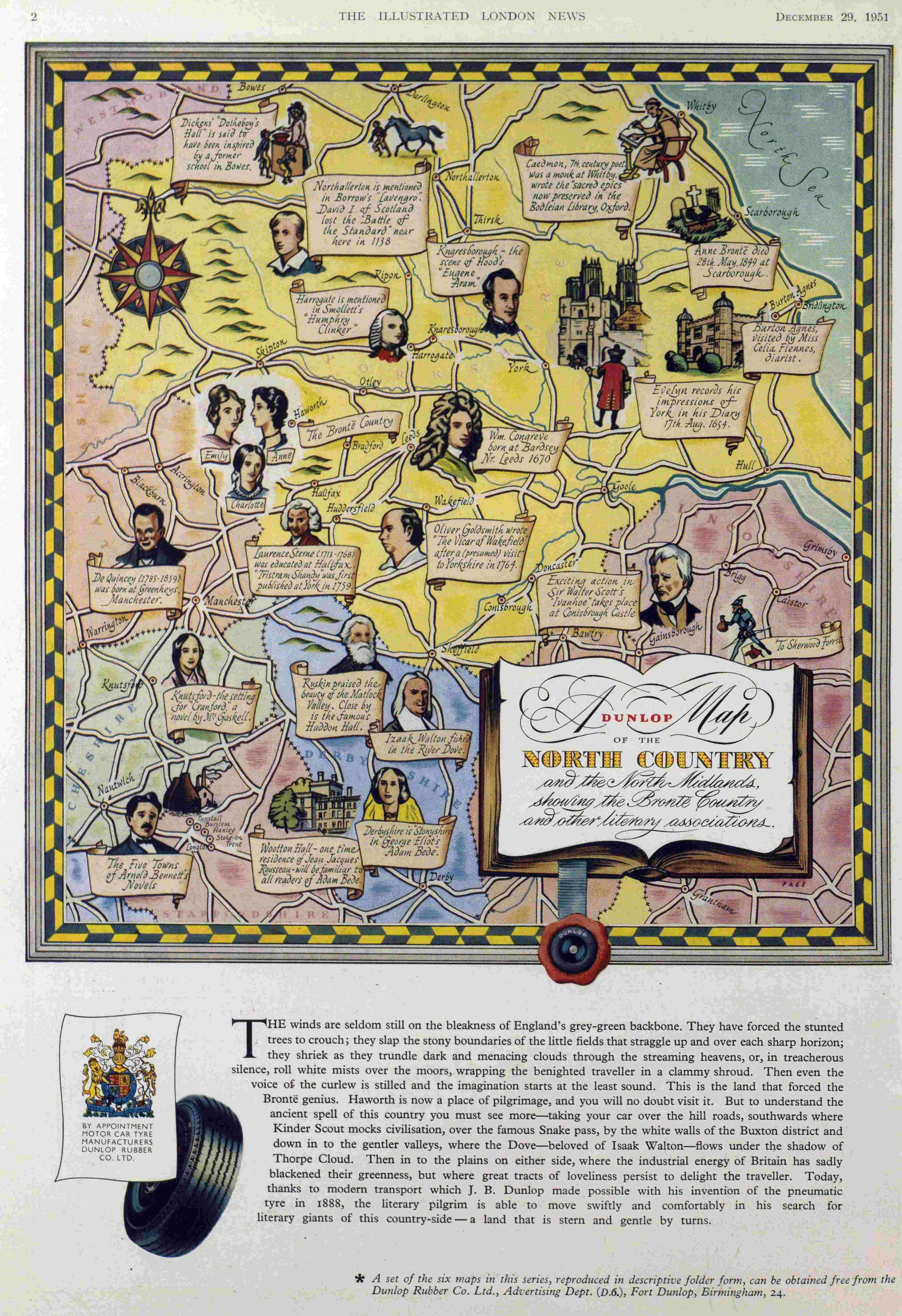 Dunlop Map of The North Country